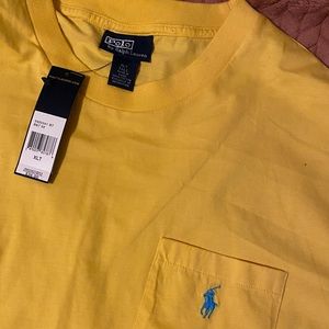 Polo Yellow T Shirt w Pocket NWT